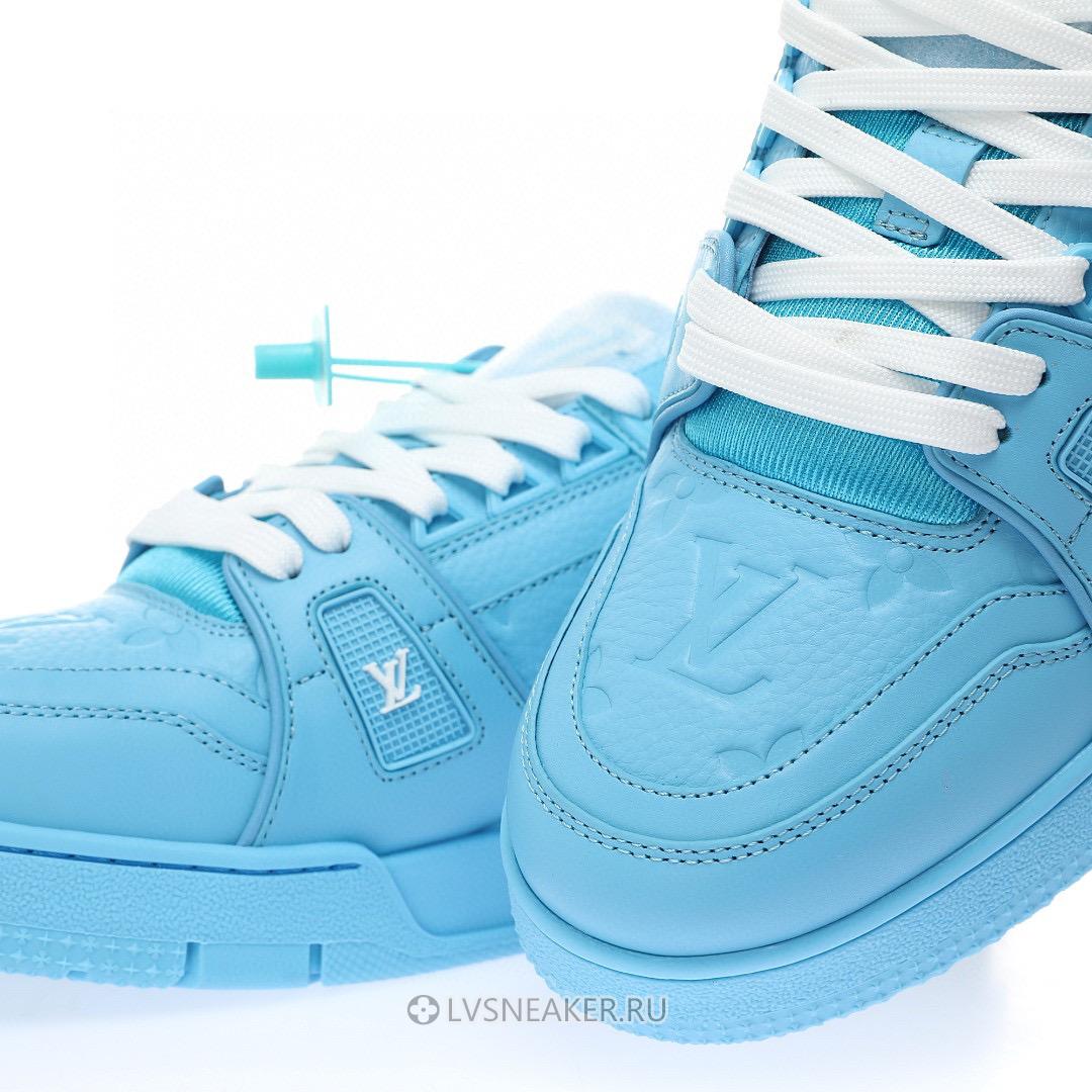 Louis Vuitton LV Trainer "Embossed Monogram - Blue" 1AARFF Sneakers