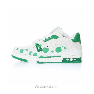 Louis Vuitton LV x Yayoi Kusama Trainer "Infinity Dots - Green" 1AB8KJ Sneakers