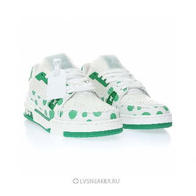 Louis Vuitton LV x Yayoi Kusama Trainer "Infinity Dots - Green" 1AB8KJ Sneakers