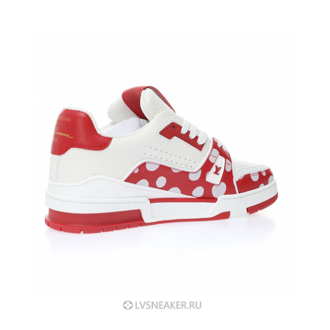 Louis Vuitton LV x Yayoi Kusama Trainer "White Red" 1AB8J7 Sneakers