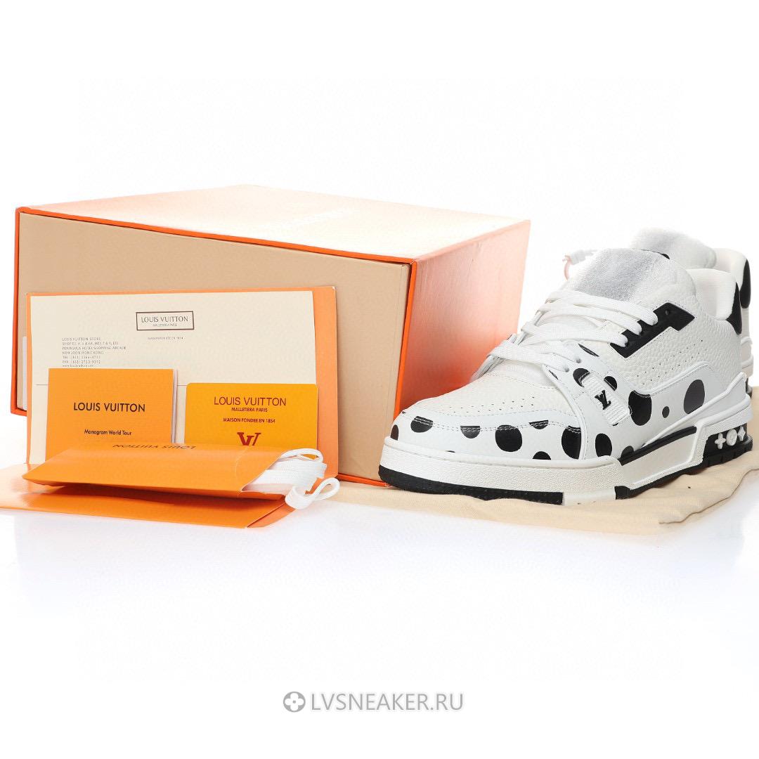 Louis Vuitton LV x Yayoi Kusama Trainer "Infinity Dots - Black" 1AB8JE Sneakers