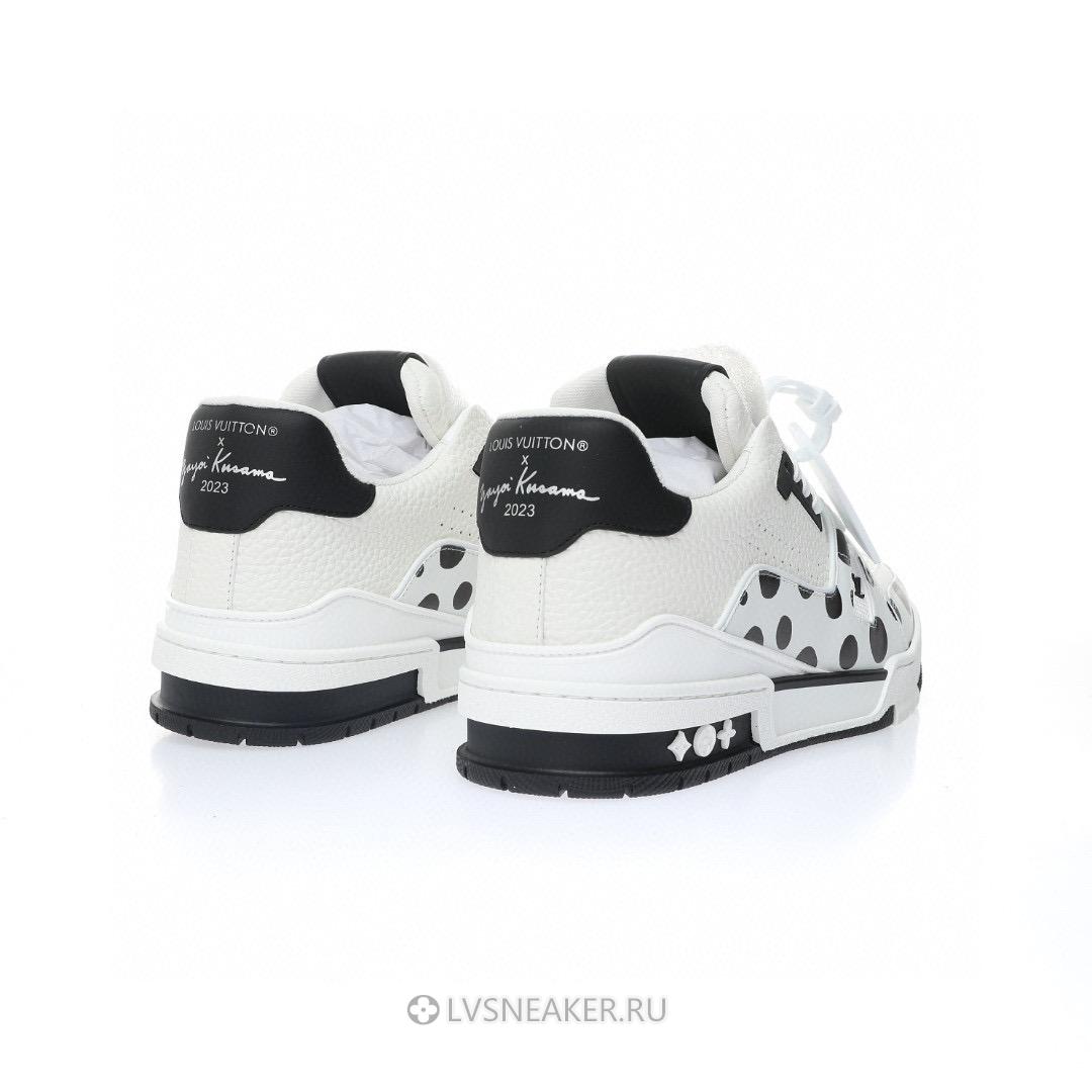 Louis Vuitton LV x Yayoi Kusama Trainer "Infinity Dots - Black" 1AB8JE Sneakers