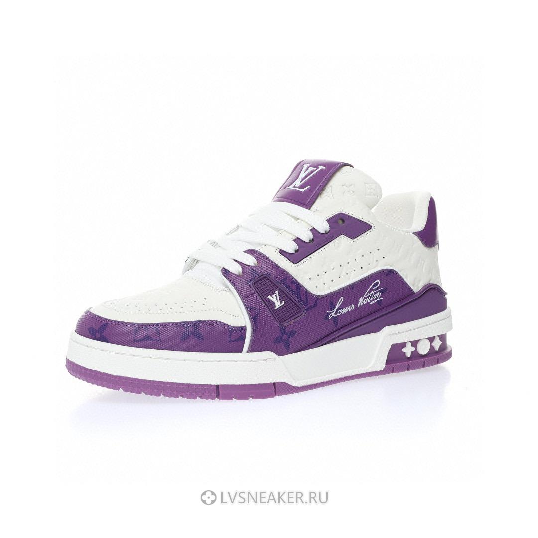Louis Vuitton LV Trainer "White Purple" 1AANHP Sneakers