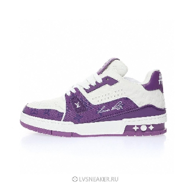Louis Vuitton LV Trainer "White Purple" 1AANHP Sneakers