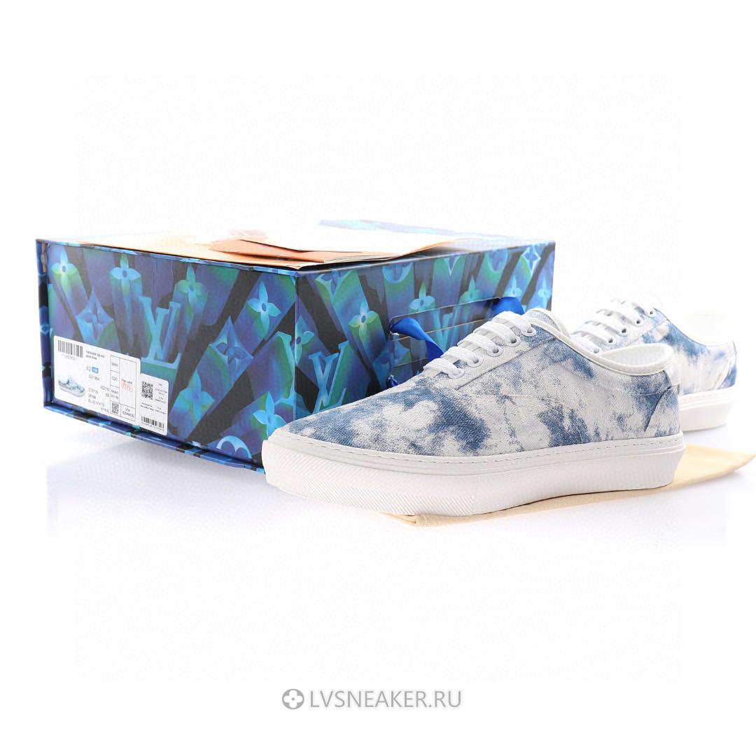 Louis Vuitton LV Trocadero "Denim Monogram Tie Dye" MS0139 Sneakers