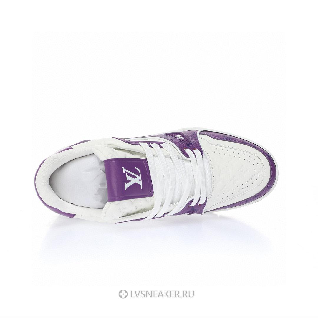 Louis Vuitton LV Trainer "White Purple" 1AANHP Sneakers