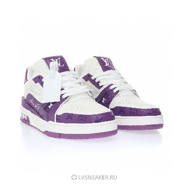 Louis Vuitton LV Trainer "White Purple" 1AANHP Sneakers