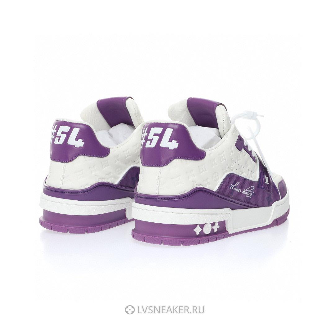 Louis Vuitton LV Trainer "White Purple" 1AANHP Sneakers