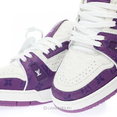 Louis Vuitton LV Trainer "White Purple" 1AANHP Sneakers