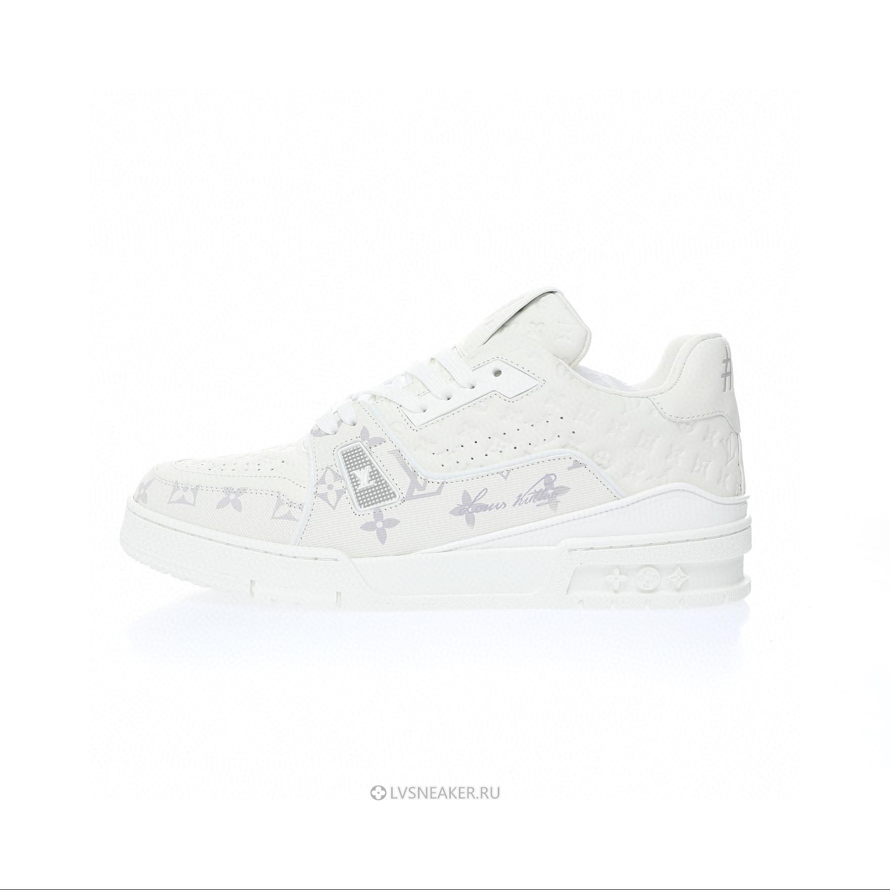 Louis Vuitton LV Trainer "White Monogram Grey" 1A9G50-5 Sneakers
