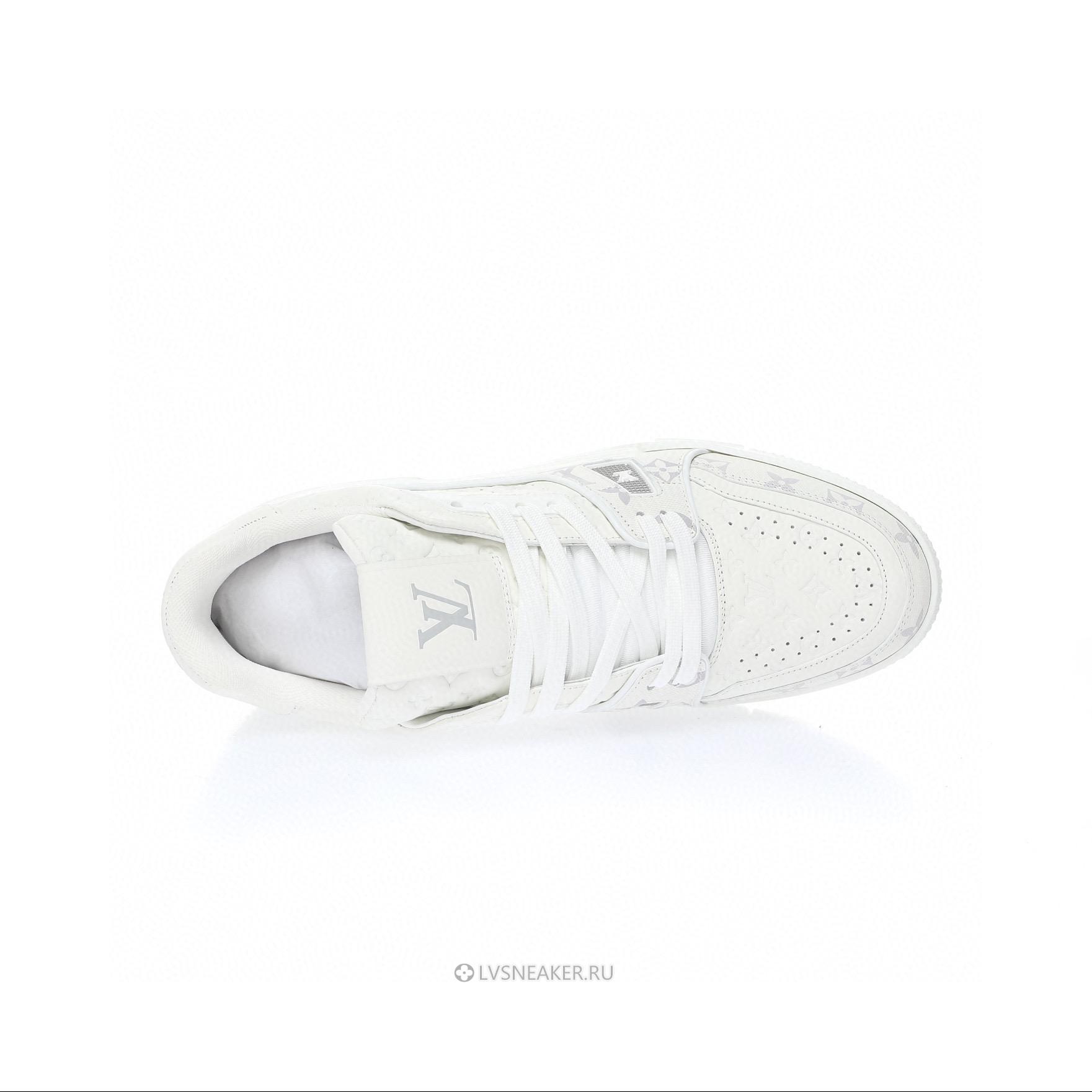 Louis Vuitton LV Trainer "White Monogram Grey" 1A9G50-5 Sneakers