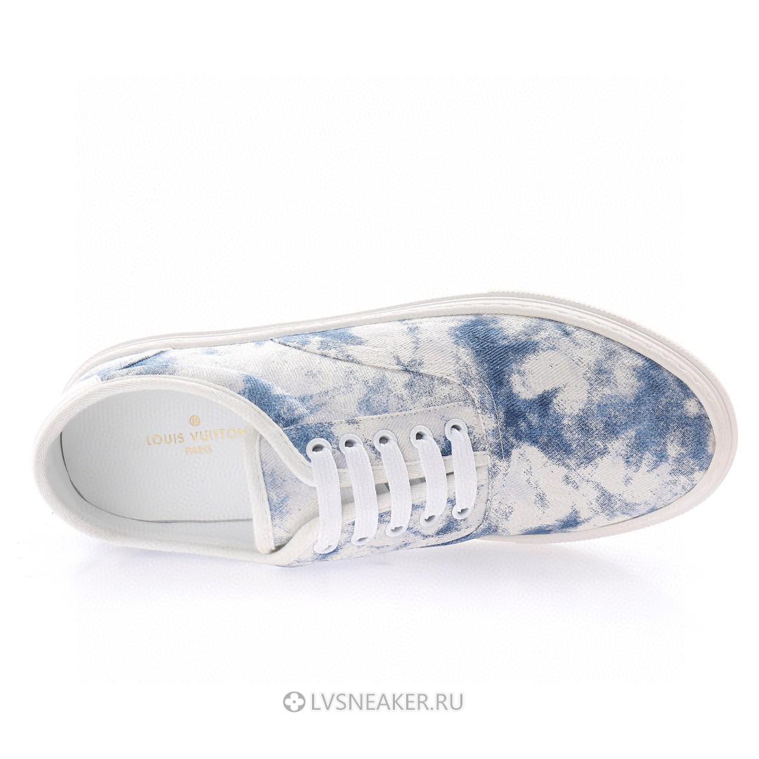 Louis Vuitton LV Trocadero "Denim Monogram Tie Dye" MS0139 Sneakers