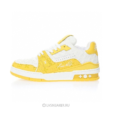 Louis Vuitton LV Trainer "White Yellow Monogram" 1AANGJ Sneakers