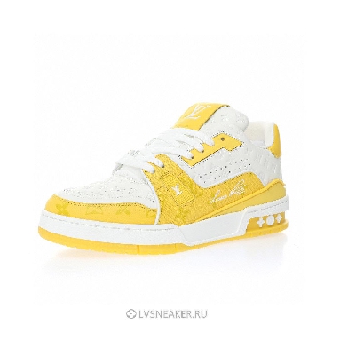 Louis Vuitton LV Trainer "White Yellow Monogram" 1AANGJ Sneakers