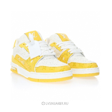 Louis Vuitton LV Trainer "White Yellow Monogram" 1AANGJ Sneakers