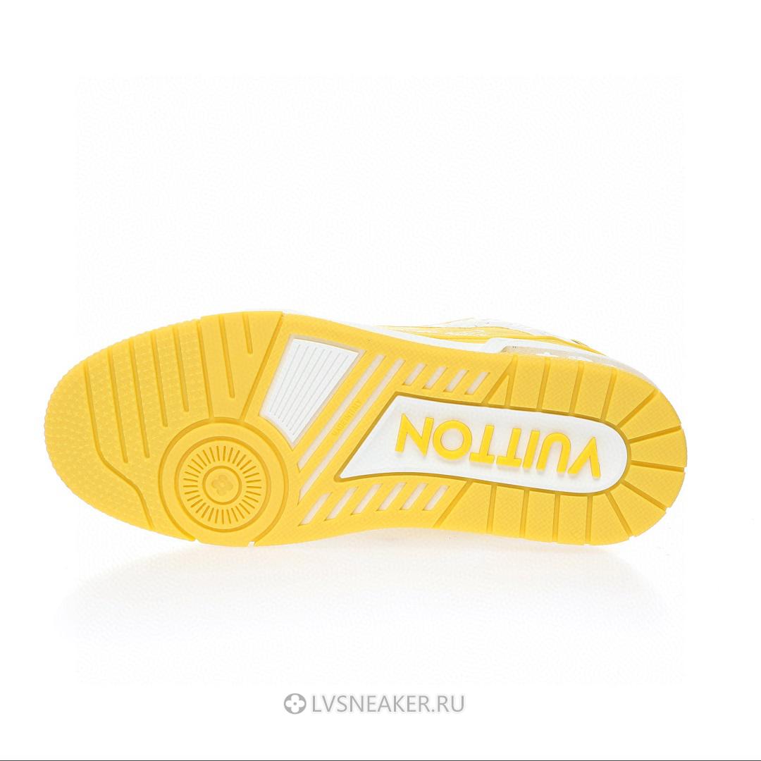 Louis Vuitton LV Trainer "White Yellow Monogram" 1AANGJ Sneakers
