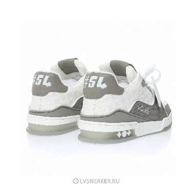 Louis Vuitton LV Trainer "White Grey Monogram" 1AANGJ-2 Sneakers