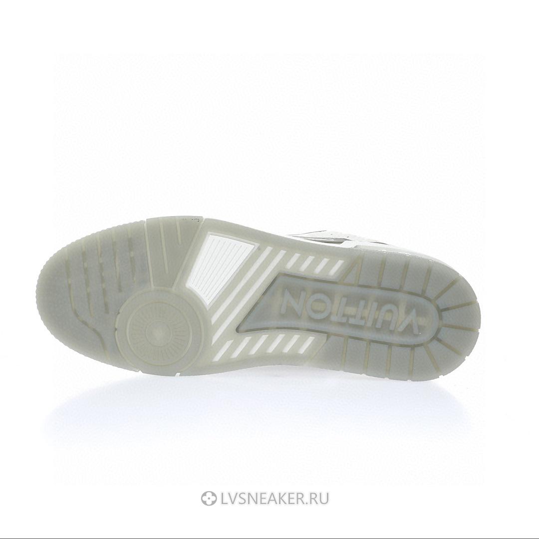 Louis Vuitton LV Trainer "White Grey Monogram" 1AANGJ-2 Sneakers