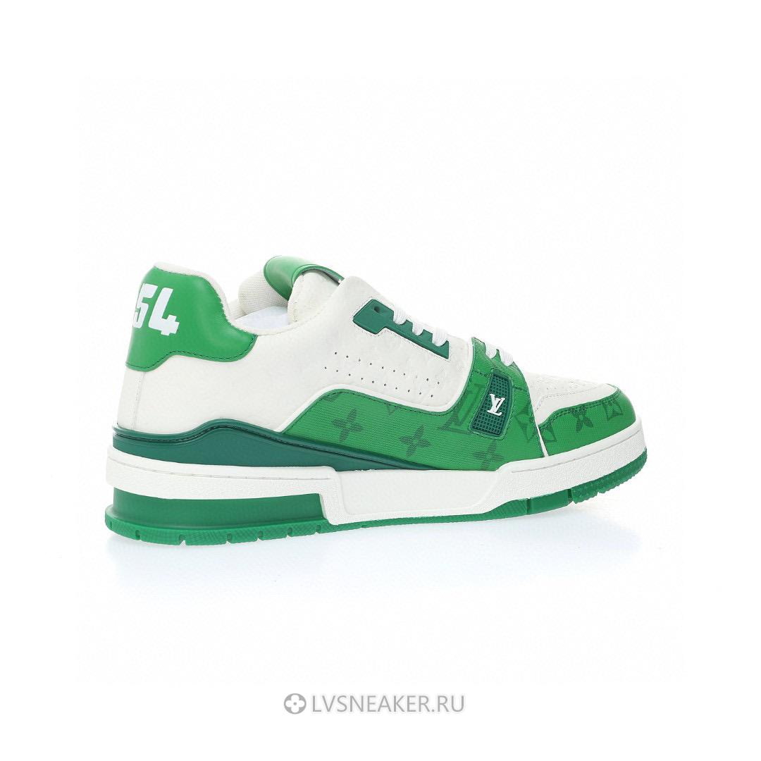Louis Vuitton LV Trainer "#54 Mini Monogram - Green White" 1AANG3 Sneakers