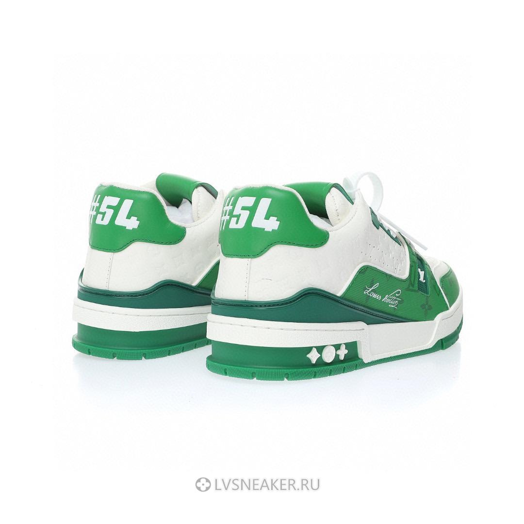 Louis Vuitton LV Trainer "#54 Mini Monogram - Green White" 1AANG3 Sneakers