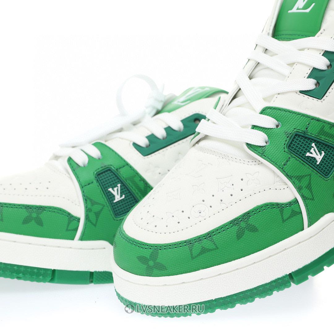 Louis Vuitton LV Trainer "#54 Mini Monogram - Green White" 1AANG3 Sneakers