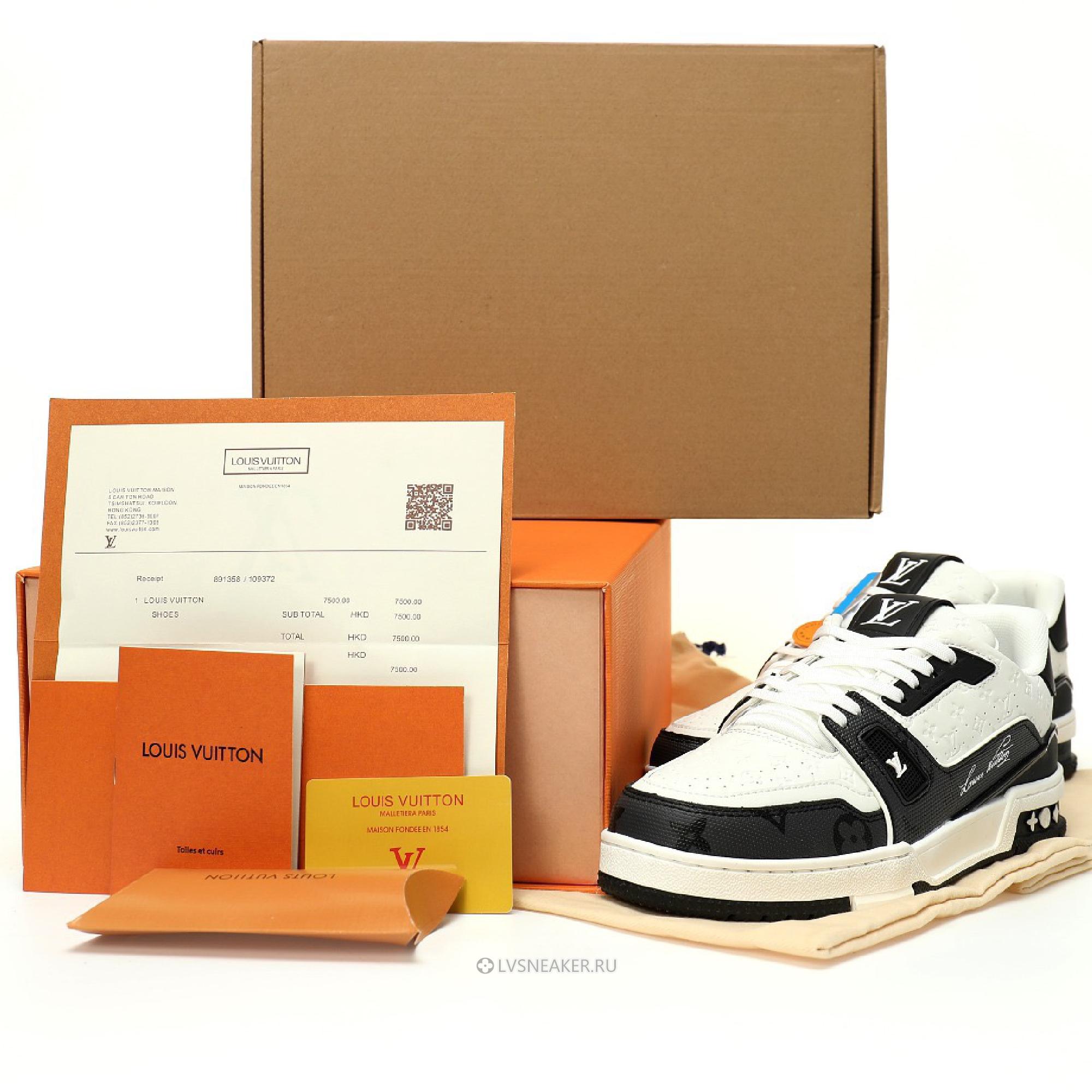 Louis Vuitton LV Trainer "White Black" 1AANED Sneakers