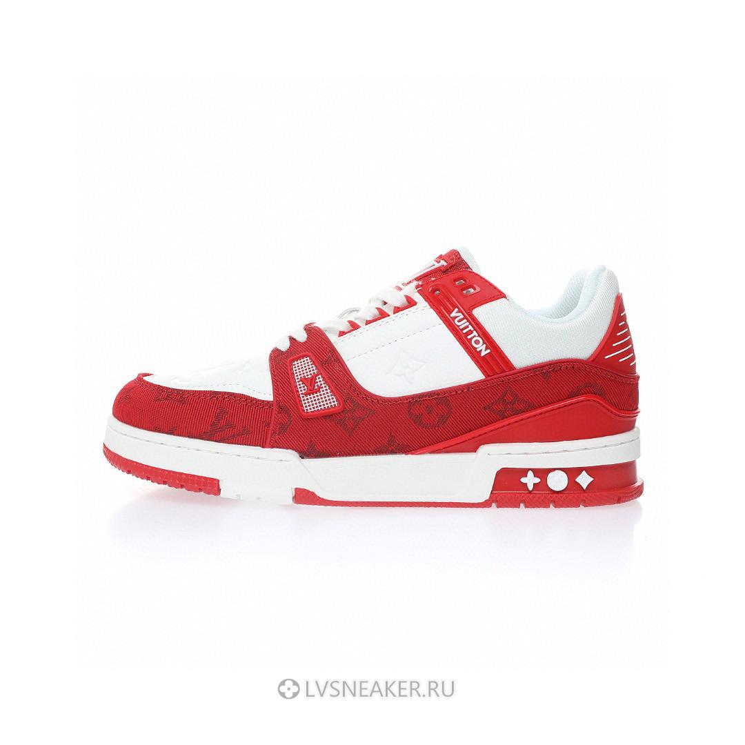 Louis Vuitton LV Trainer "White Red" 1A8PJW-2 Sneakers