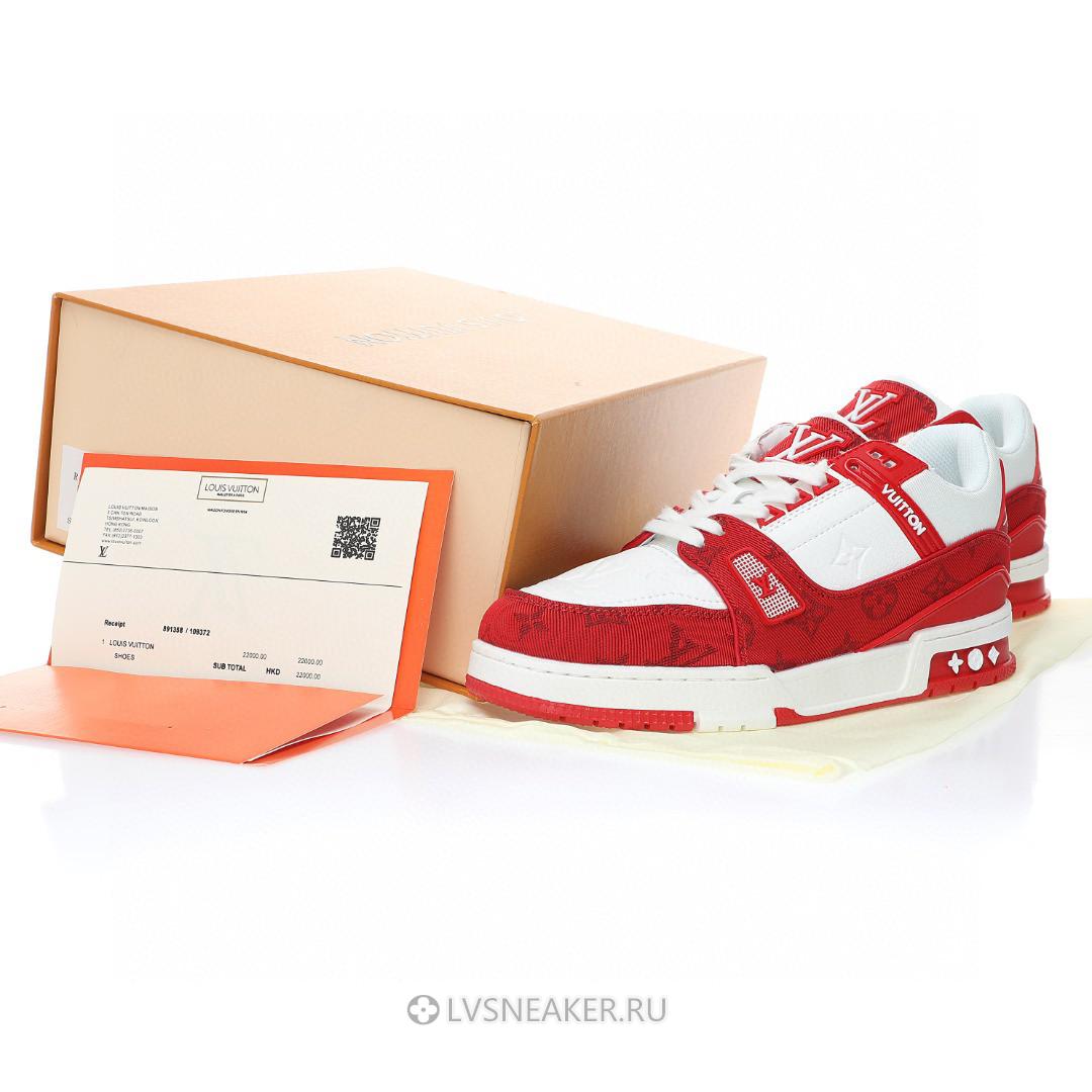 Louis Vuitton LV Trainer "White Red" 1A8PJW-2 Sneakers
