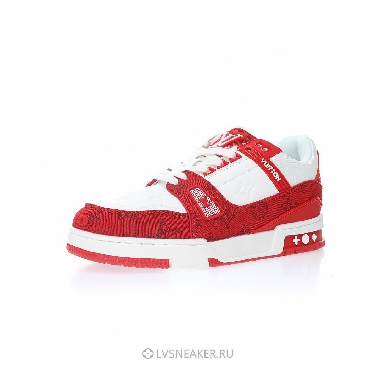 Louis Vuitton LV Trainer "White Red" 1A8PJW-2 Sneakers