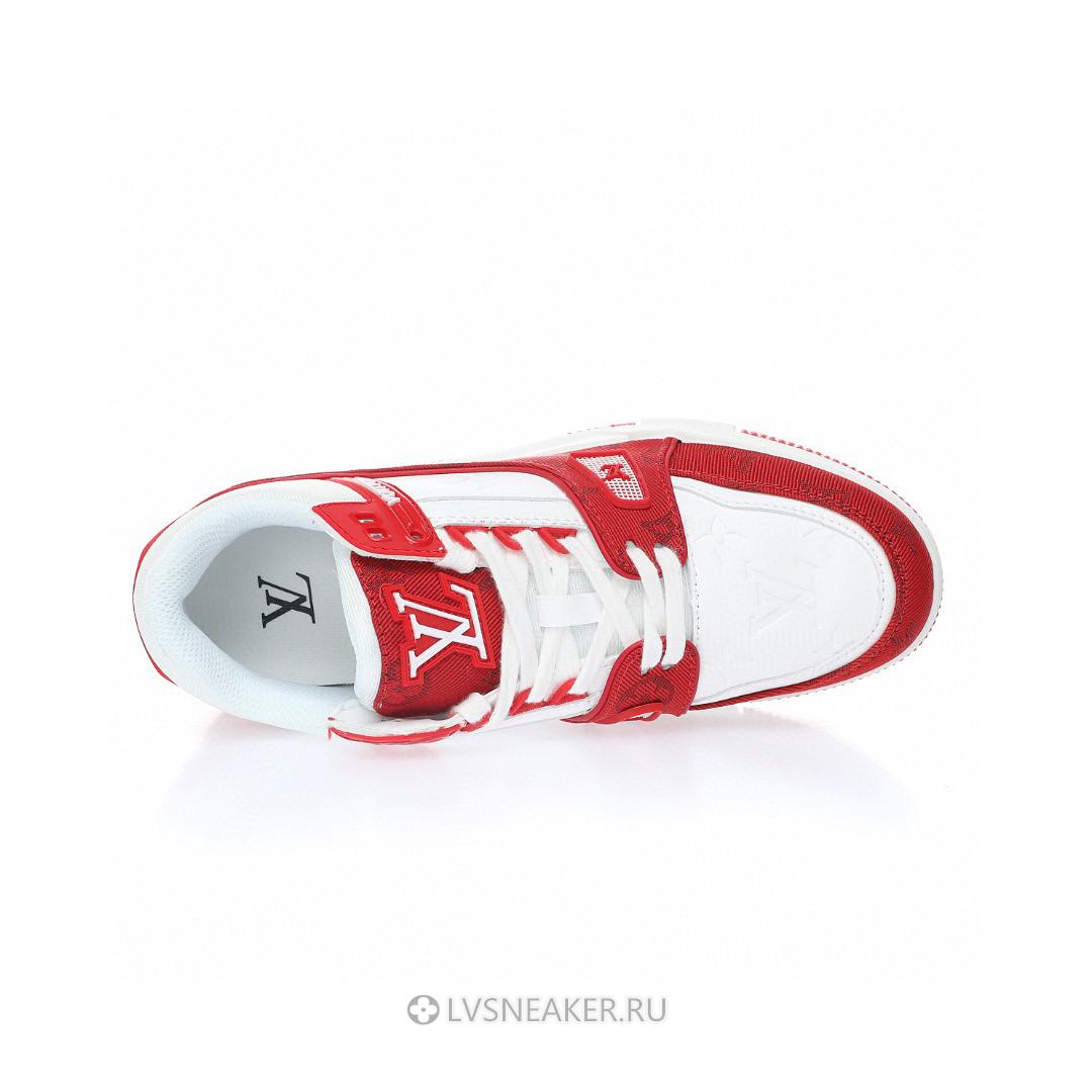 Louis Vuitton LV Trainer "White Red" 1A8PJW-2 Sneakers