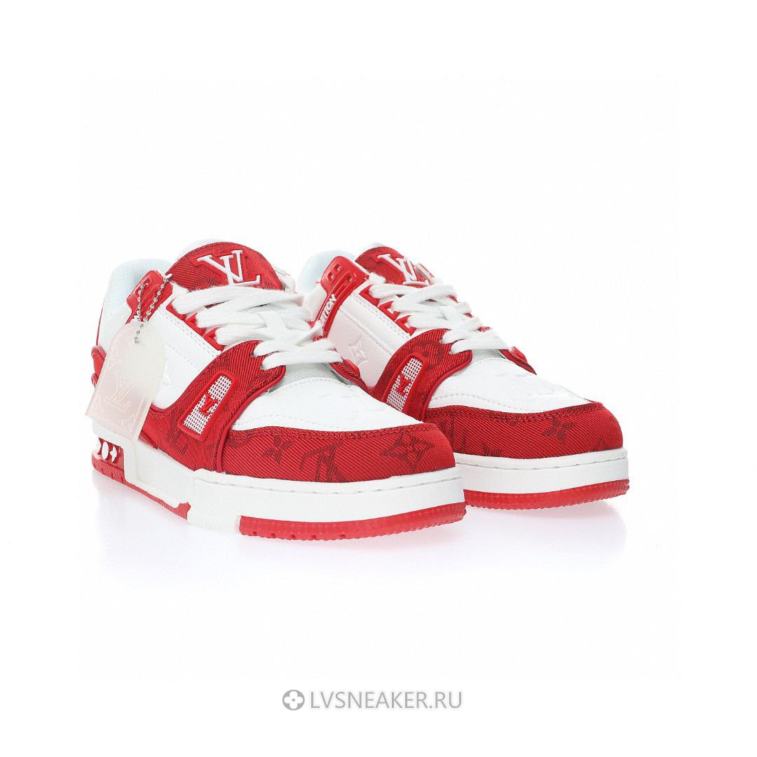 Louis Vuitton LV Trainer "White Red" 1A8PJW-2 Sneakers