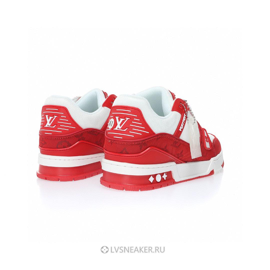 Louis Vuitton LV Trainer "White Red" 1A8PJW-2 Sneakers