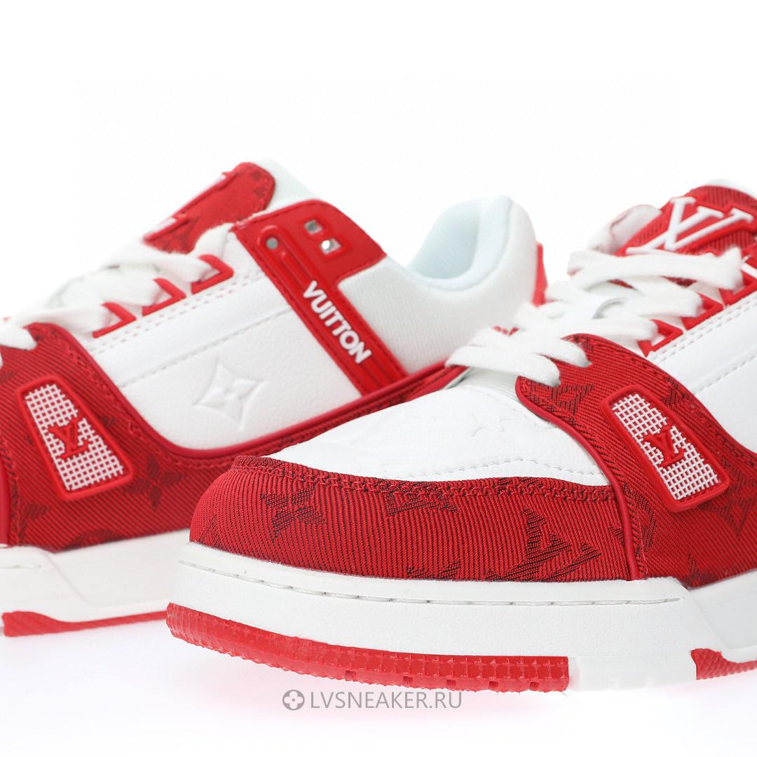 Louis Vuitton LV Trainer "White Red" 1A8PJW-2 Sneakers