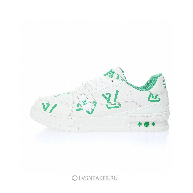 Louis Vuitton LV Trainer "White Green Recycled" 1AAGXF Sneakers