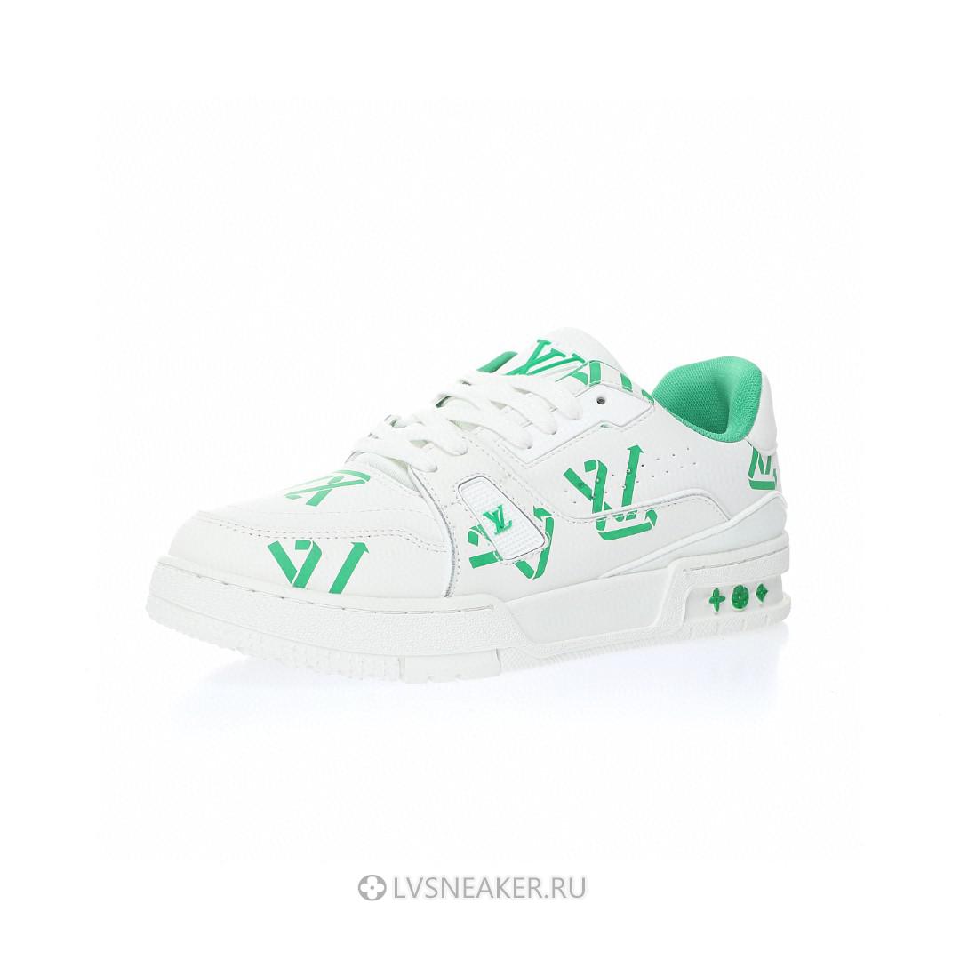 Louis Vuitton LV Trainer "White Green Recycled" 1AAGXF Sneakers