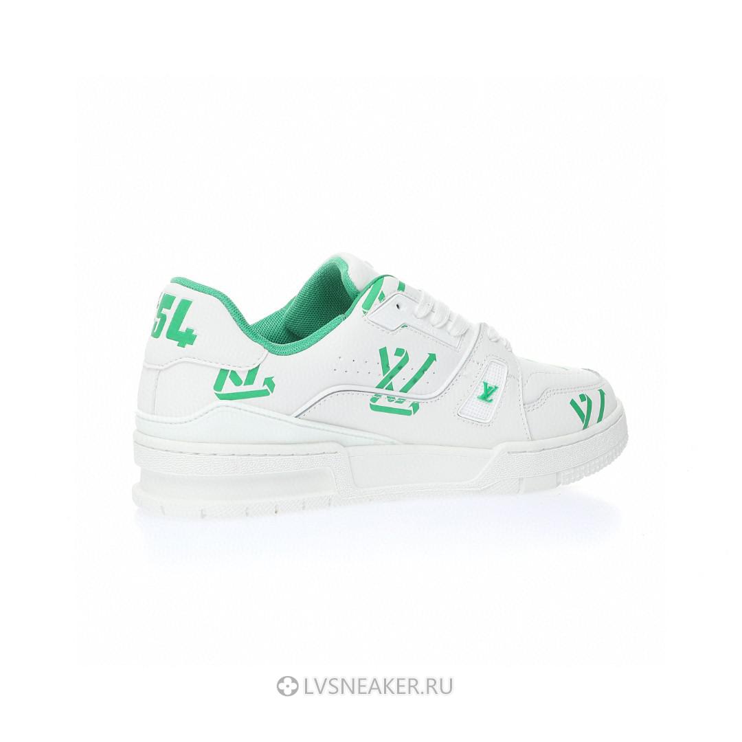 Louis Vuitton LV Trainer "White Green Recycled" 1AAGXF Sneakers