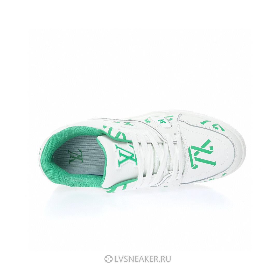 Louis Vuitton LV Trainer "White Green Recycled" 1AAGXF Sneakers