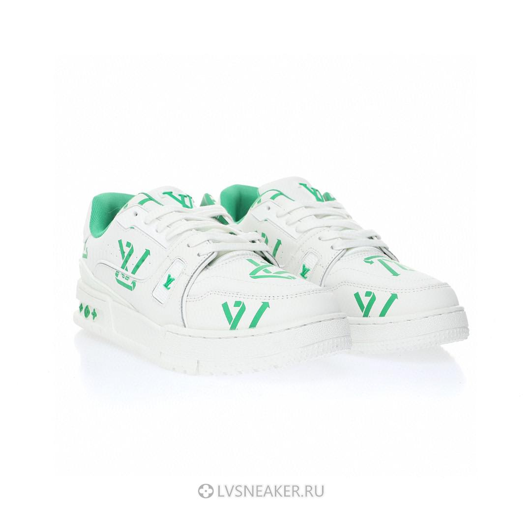 Louis Vuitton LV Trainer "White Green Recycled" 1AAGXF Sneakers