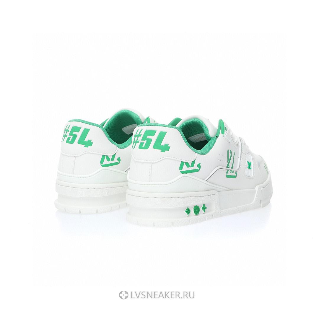 Louis Vuitton LV Trainer "White Green Recycled" 1AAGXF Sneakers