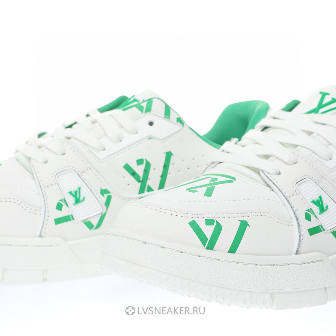 Louis Vuitton LV Trainer "White Green Recycled" 1AAGXF Sneakers