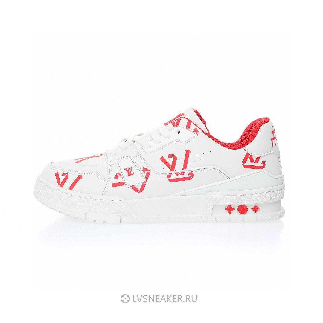 Louis Vuitton LV Trainer "White Red" 1AAGYI Sneakers
