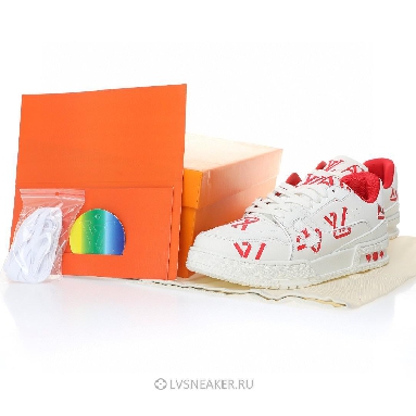 Louis Vuitton LV Trainer "White Red" 1AAGYI Sneakers