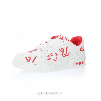 Louis Vuitton LV Trainer "White Red" 1AAGYI Sneakers