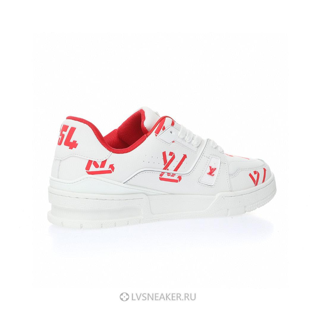 Louis Vuitton LV Trainer "White Red" 1AAGYI Sneakers