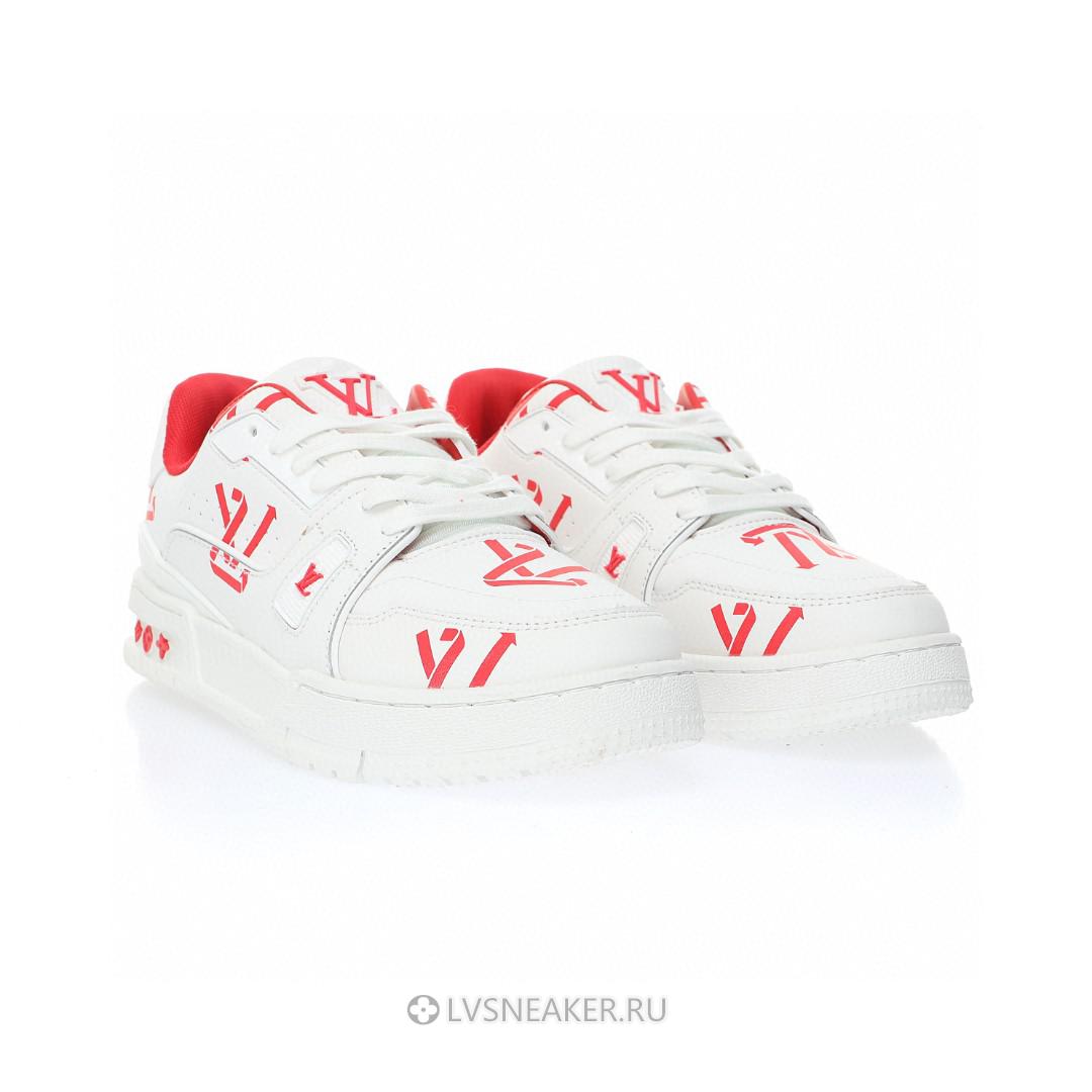 Louis Vuitton LV Trainer "White Red" 1AAGYI Sneakers