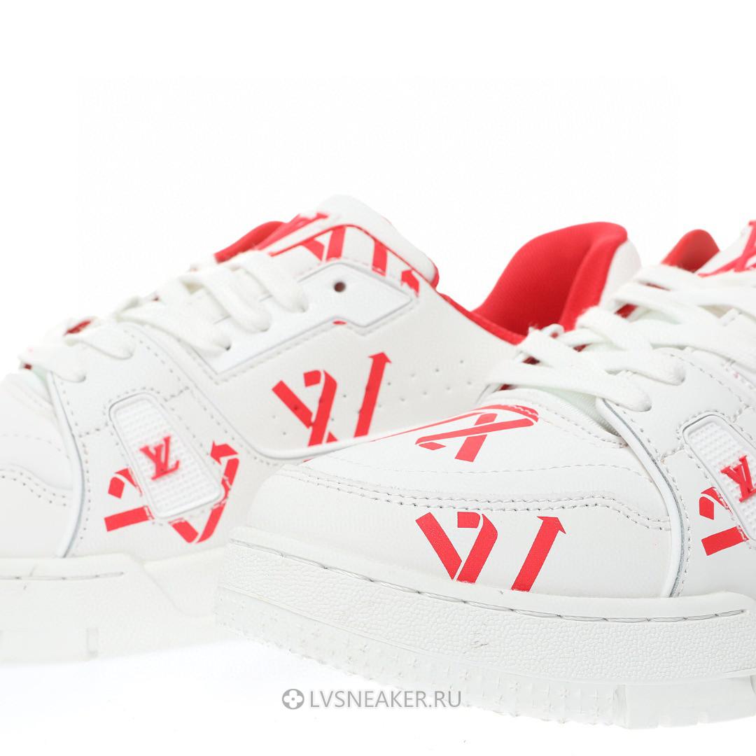 Louis Vuitton LV Trainer "White Red" 1AAGYI Sneakers