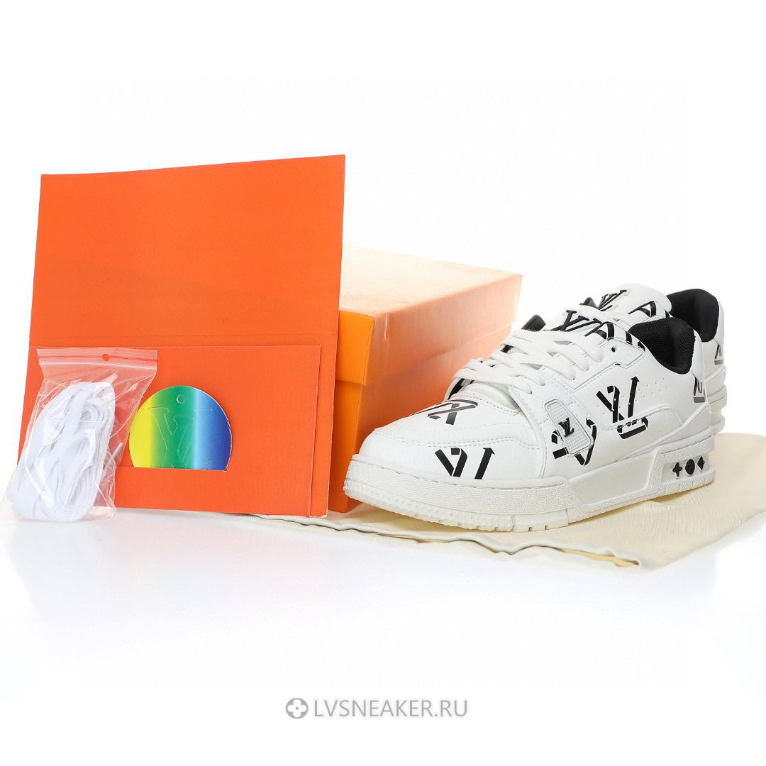 Louis Vuitton LV Trainer "White Black" 1AAGXX Sneakers
