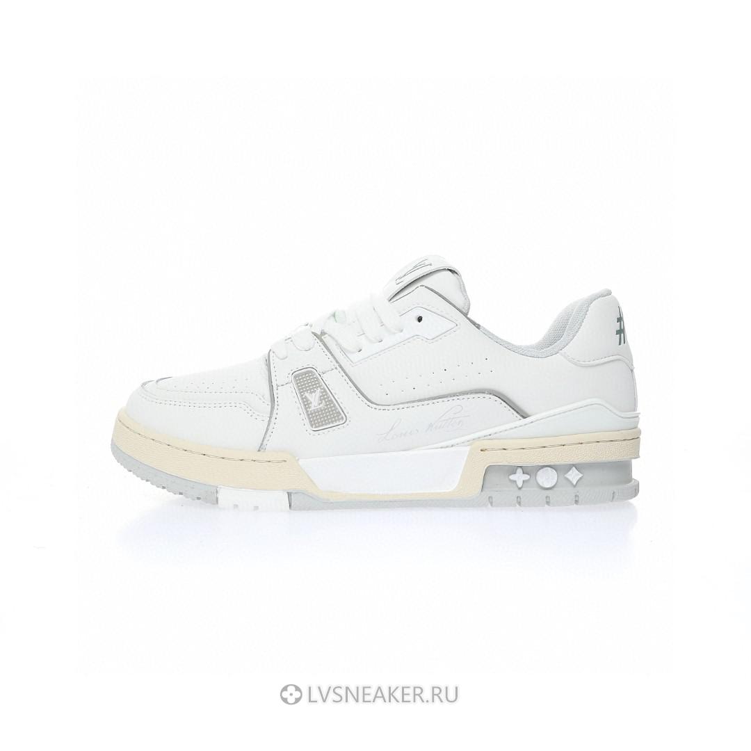 Louis Vuitton LV Trainer "White Silver Grey" 1A8WAY Sneakers