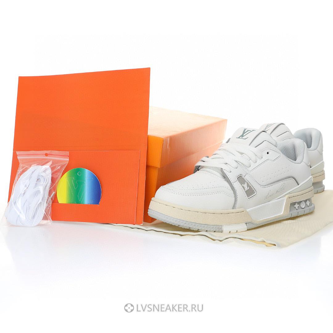 Louis Vuitton LV Trainer "White Silver Grey" 1A8WAY Sneakers