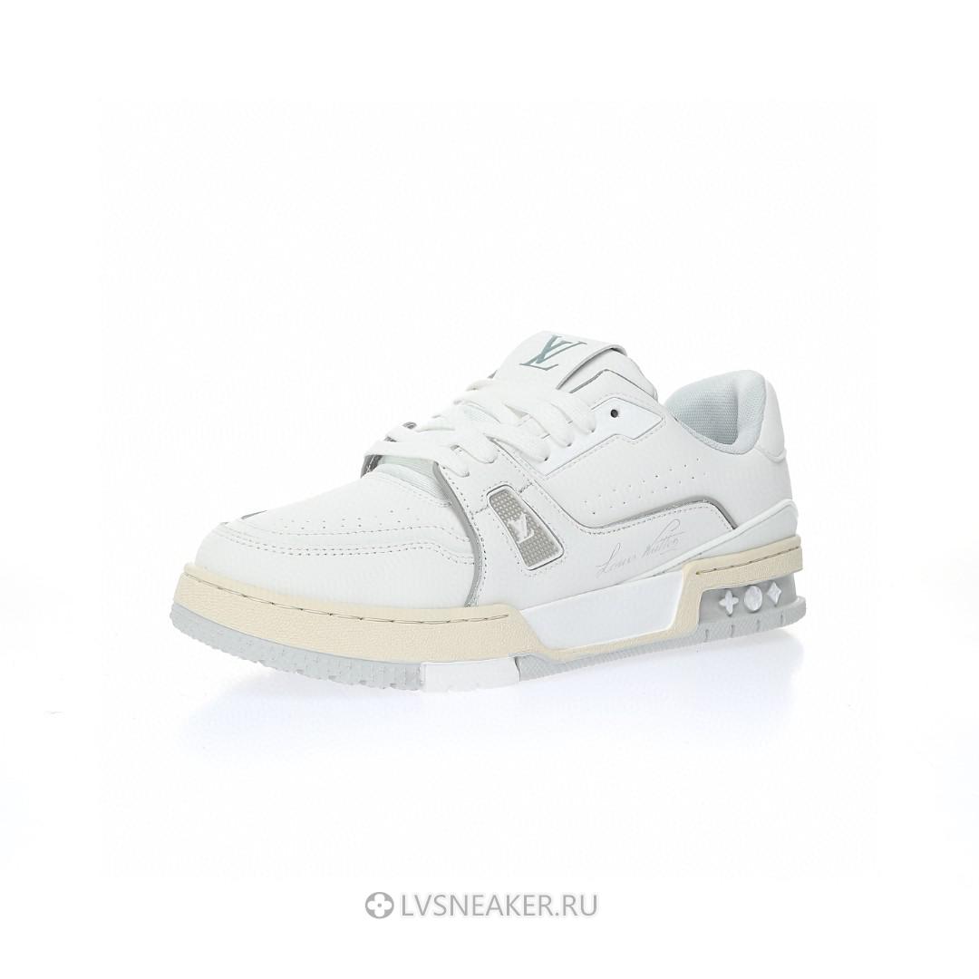 Louis Vuitton LV Trainer "White Silver Grey" 1A8WAY Sneakers